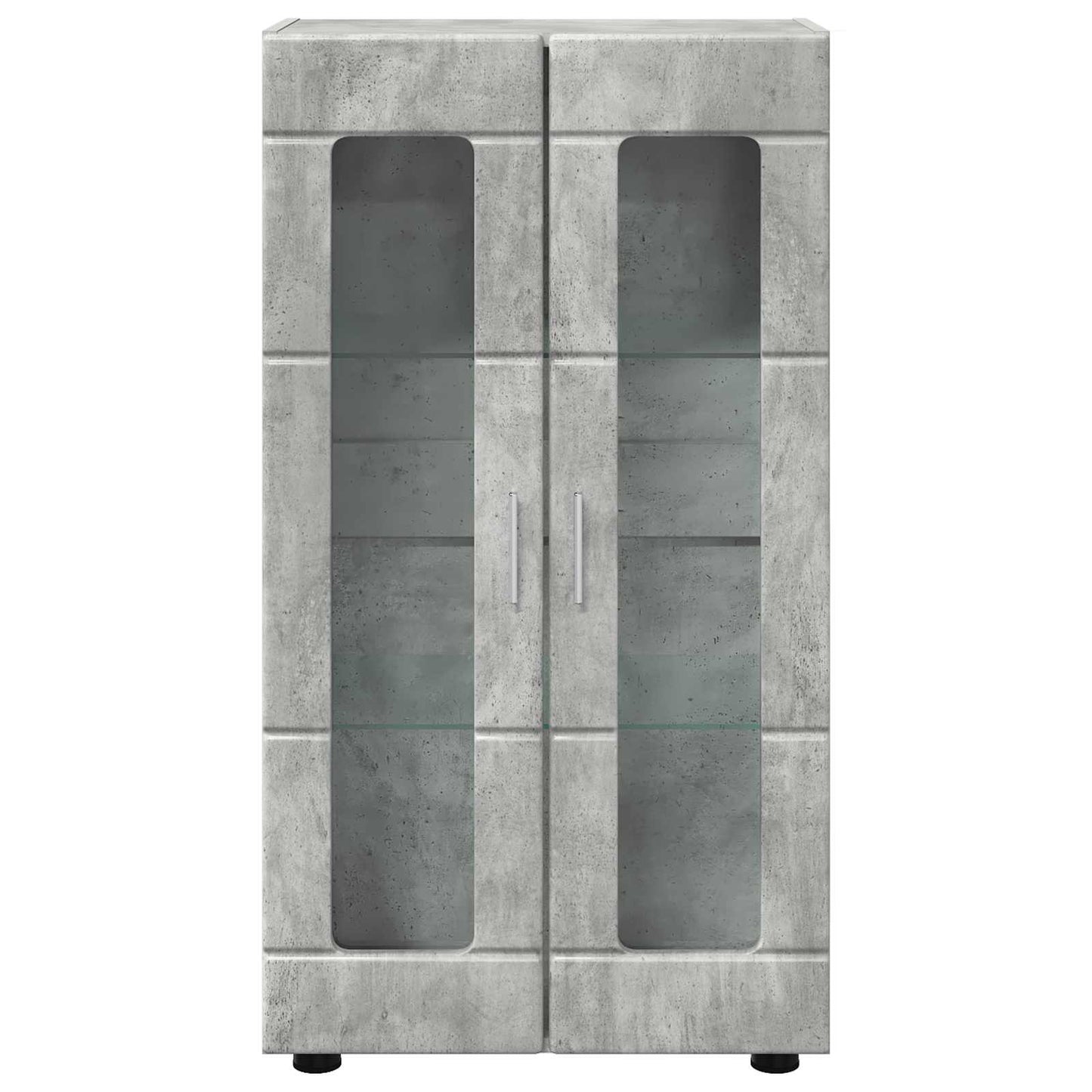 vidaXL Sideboard with Shelf FLORIN Concrete Grey 55.5 x 29 x 100 cm