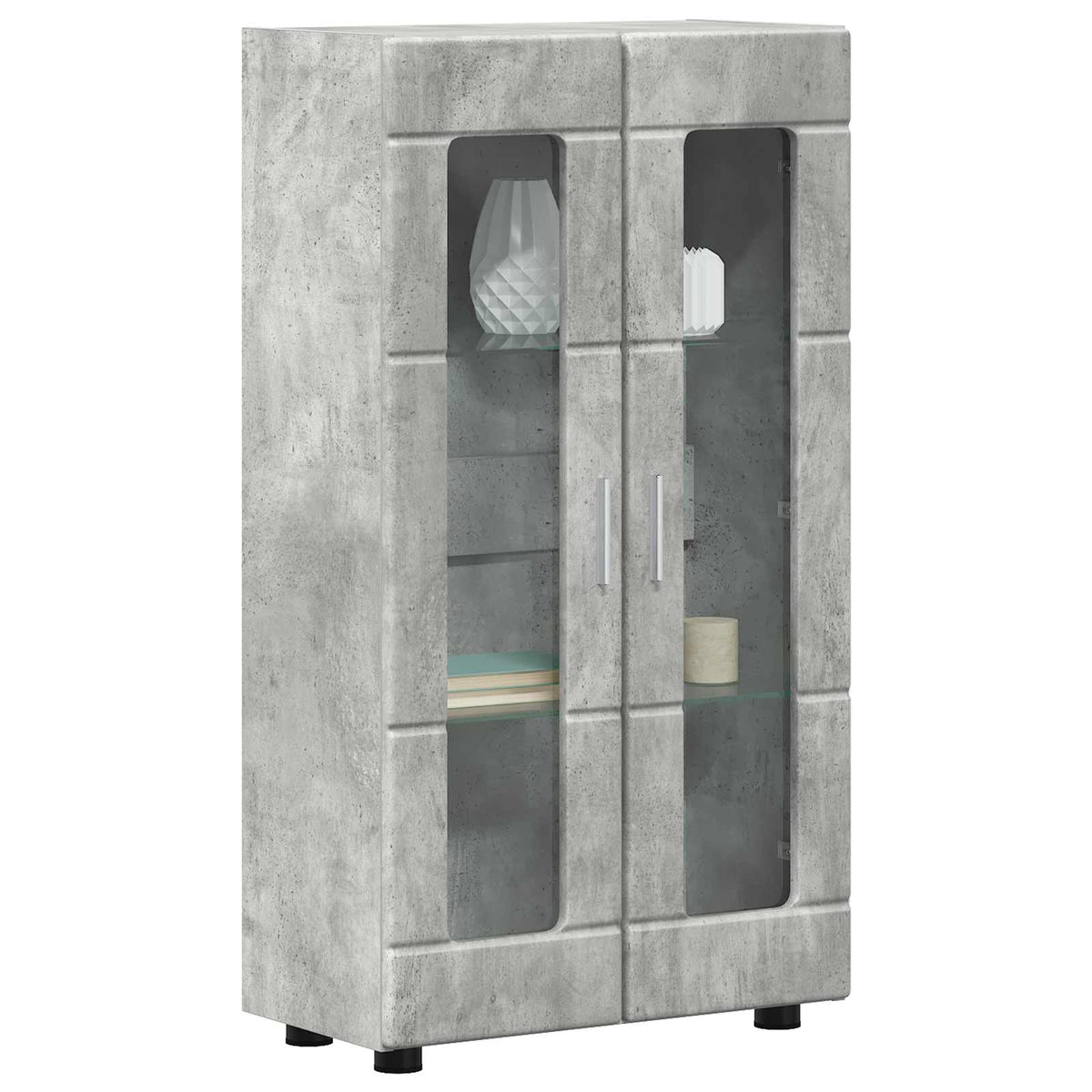vidaXL Sideboard FLORIN 55.5 x 29 x 100 cm Concrete Grey