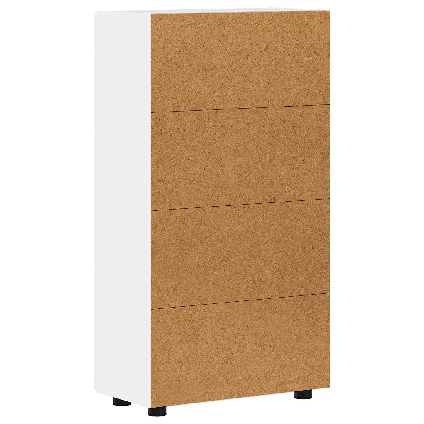 vidaXL Sideboard with Shelf FLORIN High Gloss White 55.5 x 29 x 100 cm