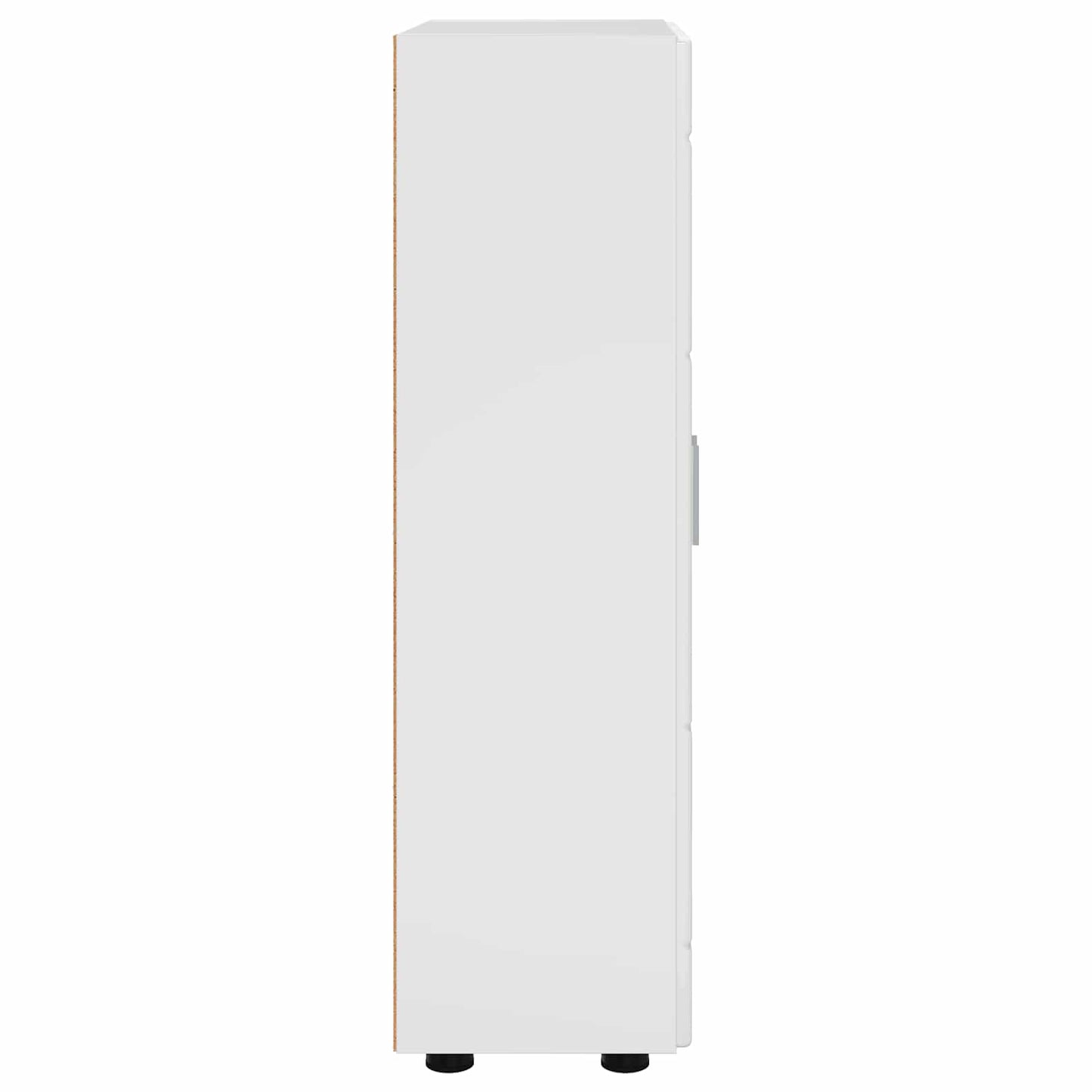 vidaXL Sideboard with Shelf FLORIN High Gloss White 55.5 x 29 x 100 cm