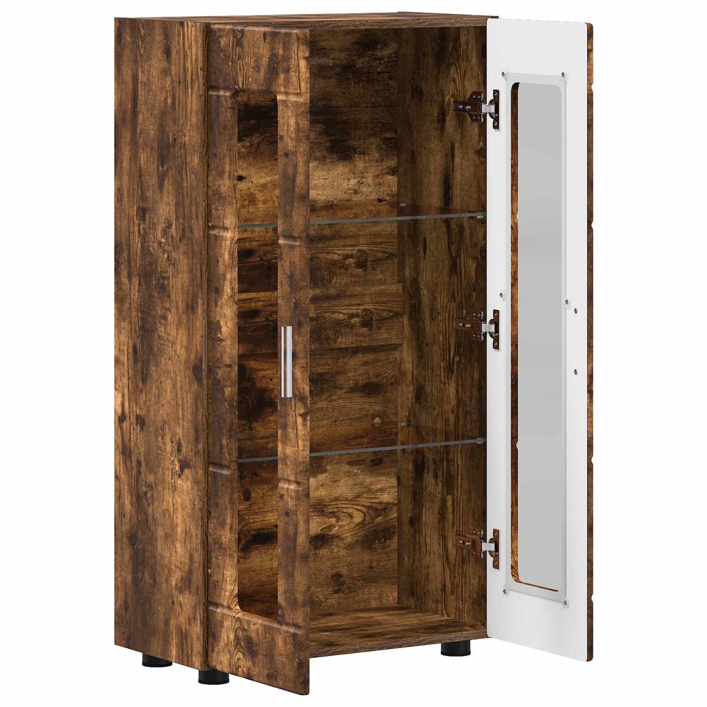 vidaXL Sideboard FLORIN Smoked Oak 55.5 x 29 x 100 cm Engineered Wood