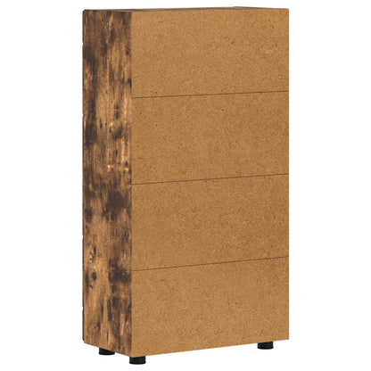 vidaXL Sideboard FLORIN Smoked Oak 55.5 x 29 x 100 cm Engineered Wood