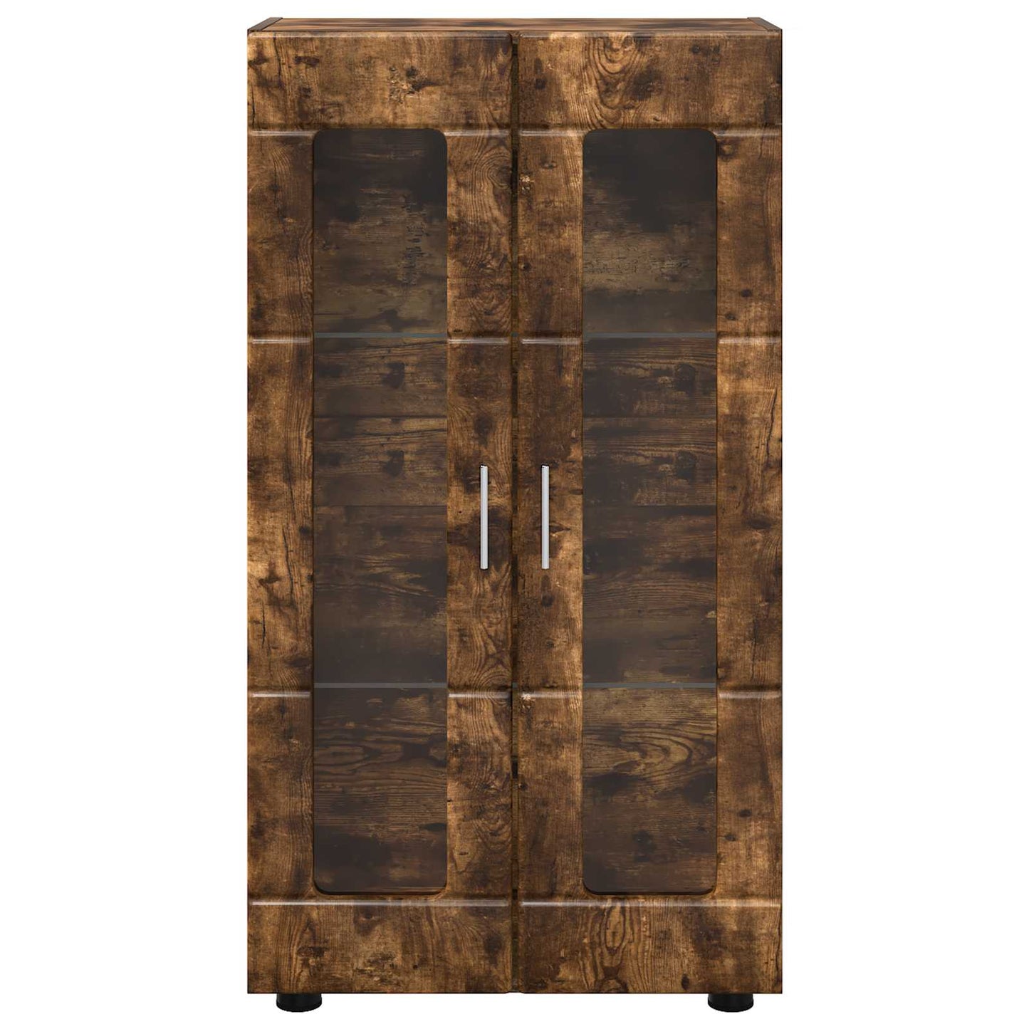 vidaXL Sideboard FLORIN Smoked Oak 55.5 x 29 x 100 cm Engineered Wood