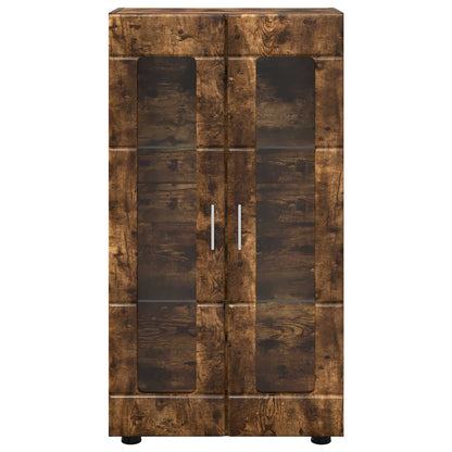 vidaXL Sideboard FLORIN Smoked Oak 55.5 x 29 x 100 cm Engineered Wood