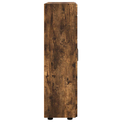 vidaXL Sideboard FLORIN Smoked Oak 55.5 x 29 x 100 cm Engineered Wood