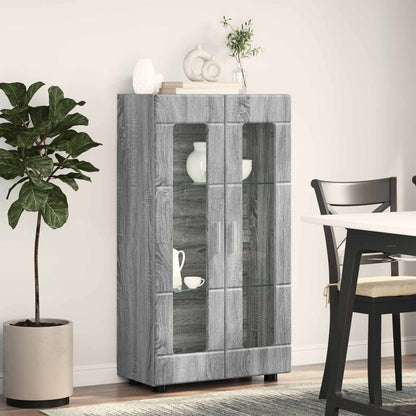 vidaXL Sideboard FLORIN Grey Sonoma 55.5 x 29 x 100 cm Engineered Wood