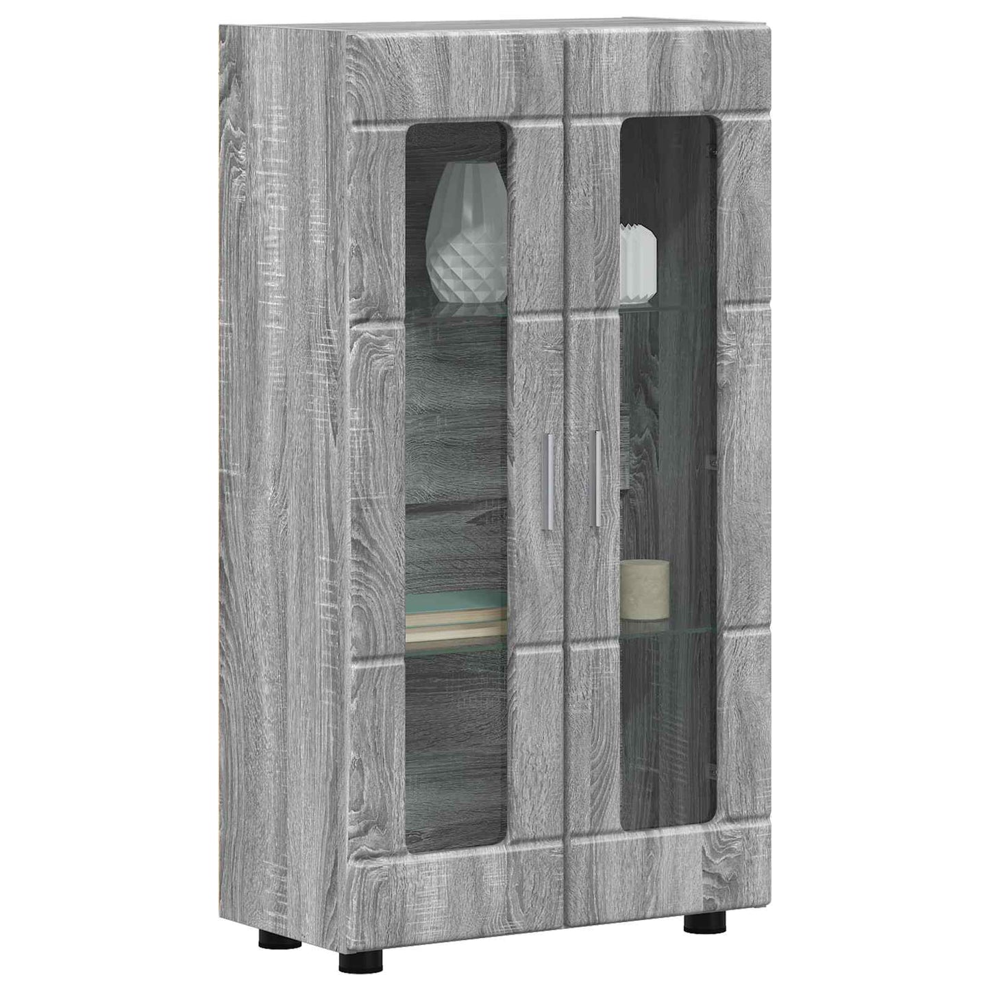 vidaXL Sideboard FLORIN Grey Sonoma 55.5 x 29 x 100 cm Engineered Wood