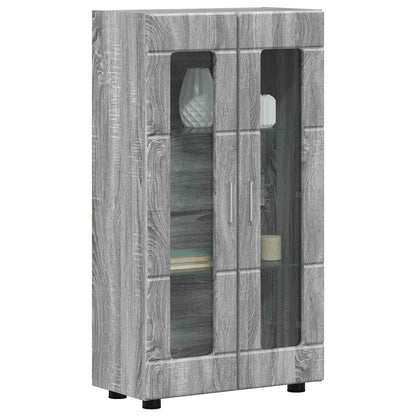 vidaXL Sideboard FLORIN Grey Sonoma 55.5 x 29 x 100 cm Engineered Wood