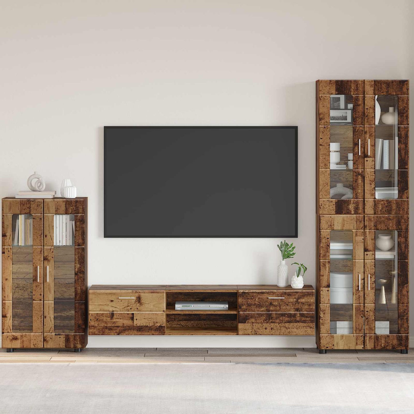 vidaXL Sideboard FLORIN Old Wood 55.5 x 29 x 100 cm Engineered Wood