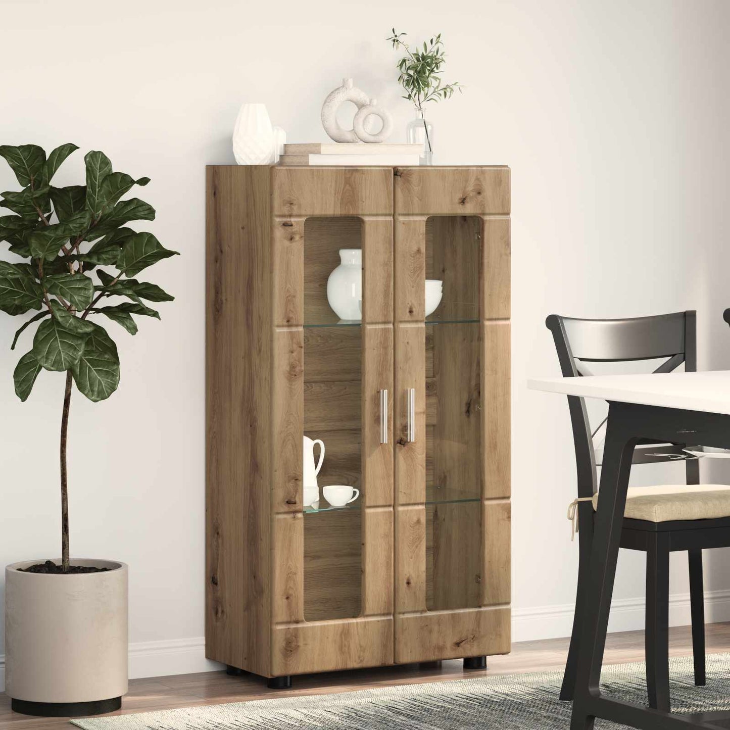 vidaXL Sideboard FLORIN 55.5 x 29 x 100 cm Artisan Oak Engineered Wood