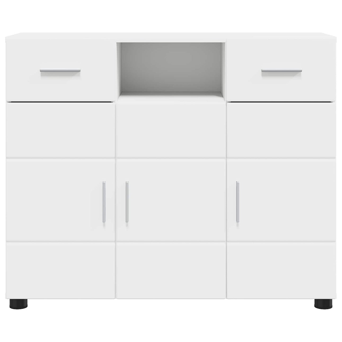 vidaXL Wooden Cabinet White 88.5 x 30.5 x 73 cm Engineered Wood