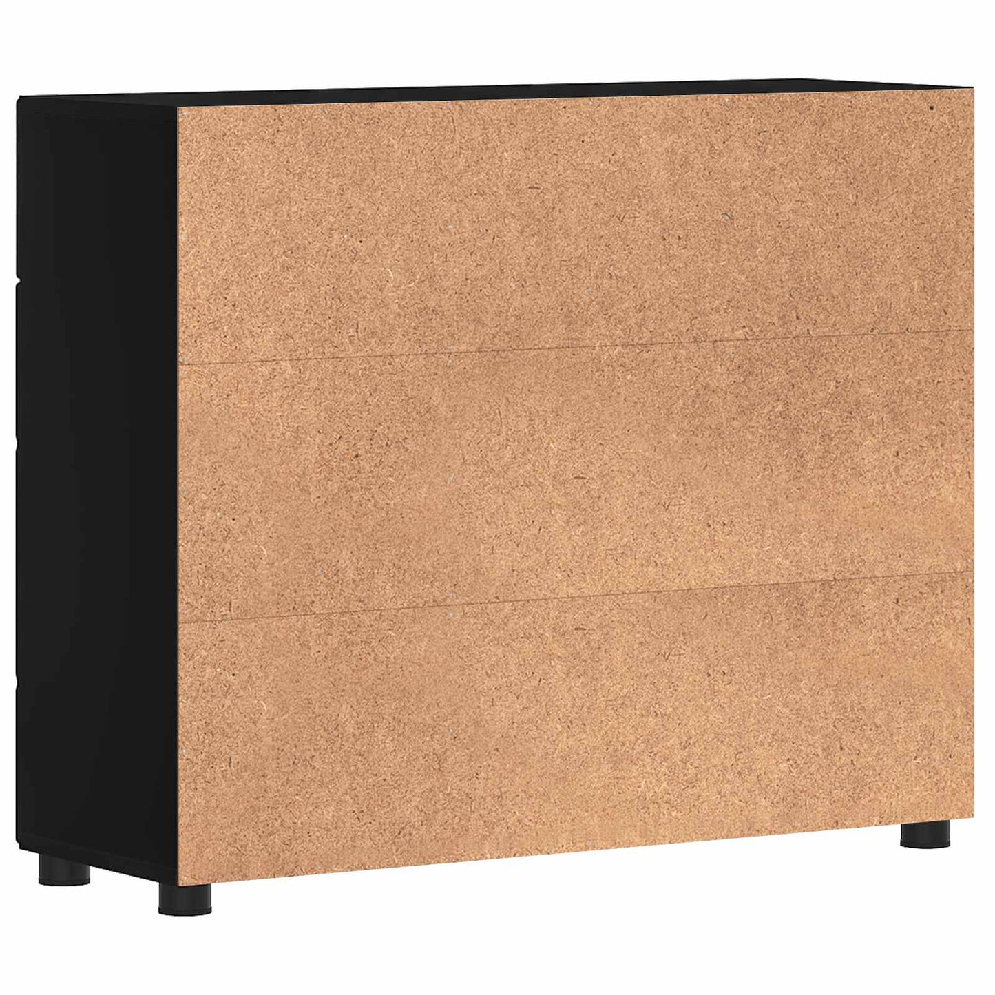 vidaXL Wooden Cabinet Black 88.5 x 30.5 x 73 cm Engineered Wood