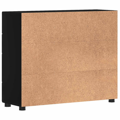 vidaXL Wooden Cabinet Black 88.5 x 30.5 x 73 cm Engineered Wood