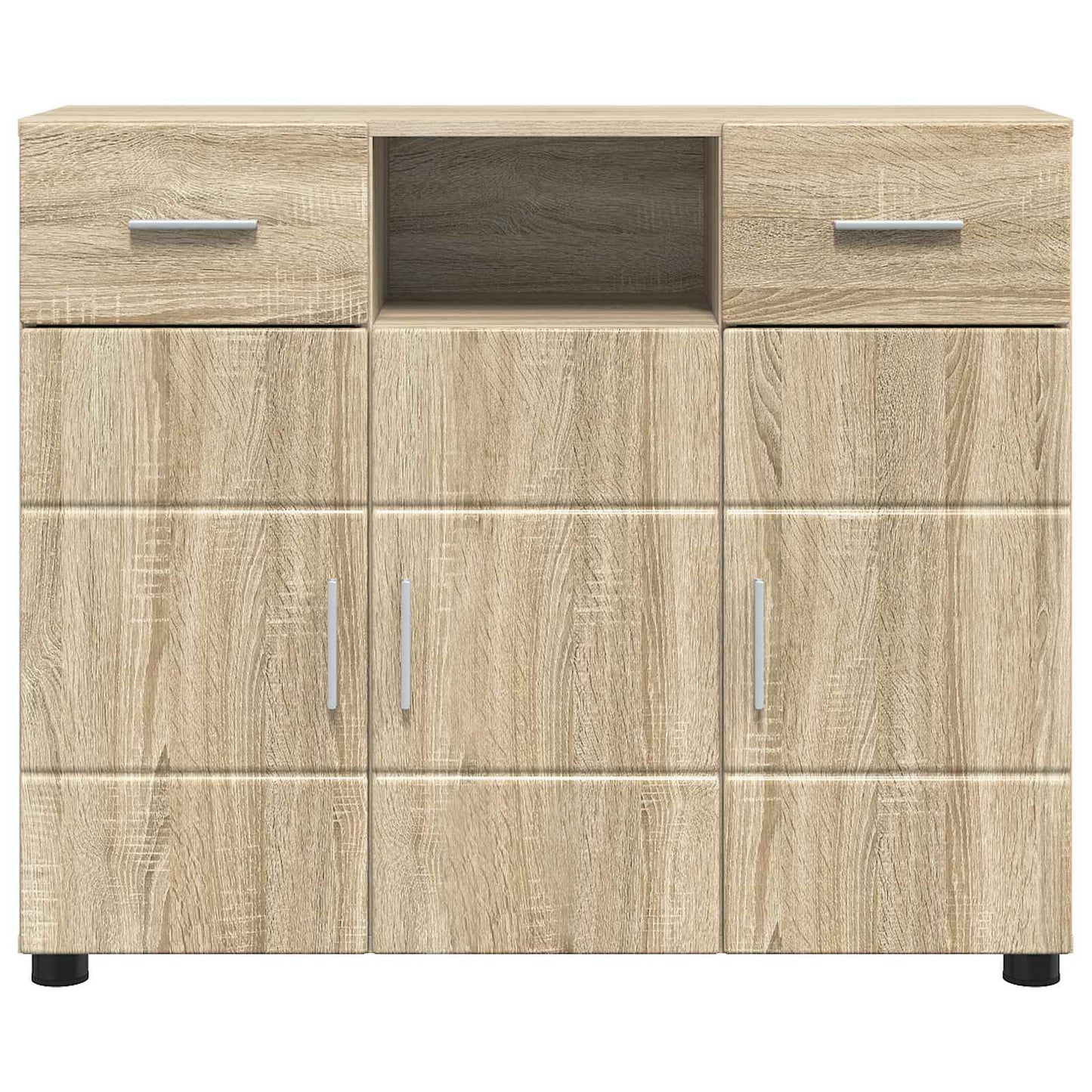 vidaXL Wooden Cabinet Sonoma Oak 88.5 x 30.5 x 73 cm Engineered Wood