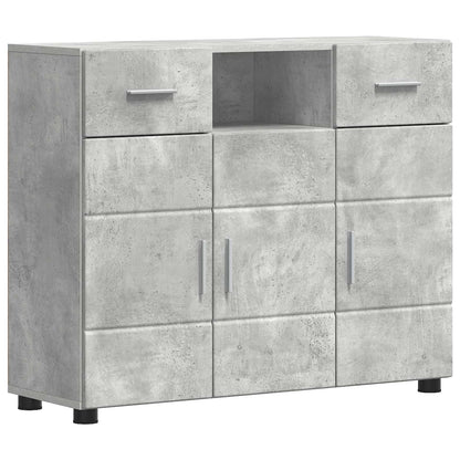 vidaXL Wooden Cabinet Concrete Grey Engineered Wood