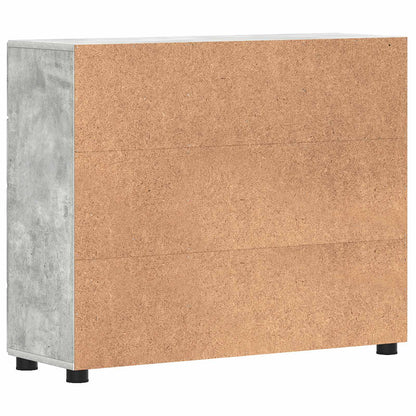 vidaXL Wooden Cabinet Concrete Grey Engineered Wood