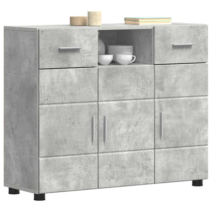 vidaXL Wooden Cabinet Concrete Grey Engineered Wood