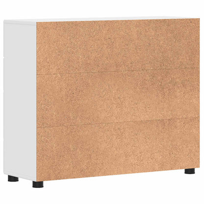 vidaXL Wooden Cabinet with Drawer High Gloss White 88.5 x 30.5 x 73 cm