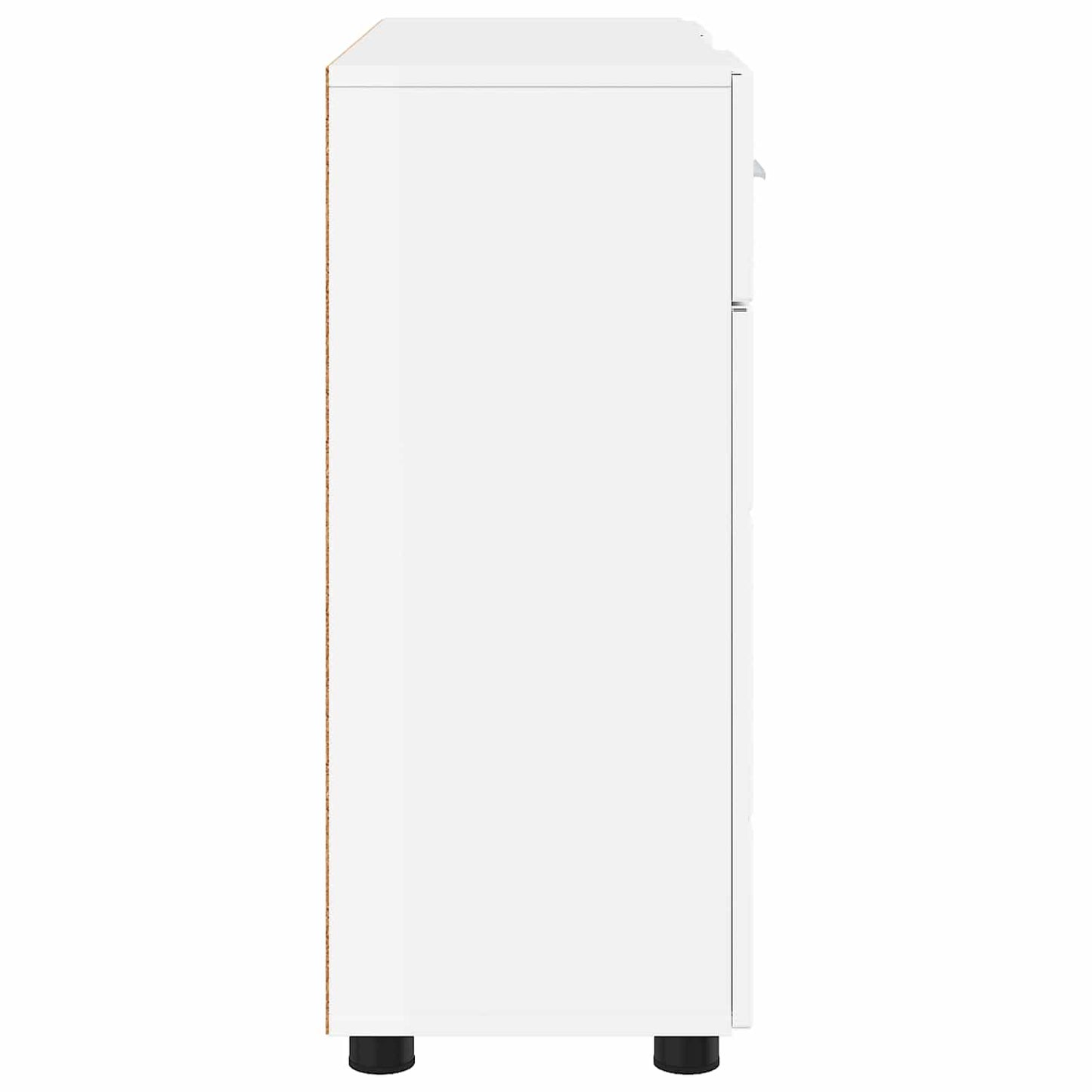 vidaXL Wooden Cabinet with Drawer High Gloss White 88.5 x 30.5 x 73 cm