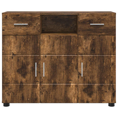 vidaXL Wooden Cabinet Smoked Oak 88.5 x 30.5 x 73 cm Engineered Wood