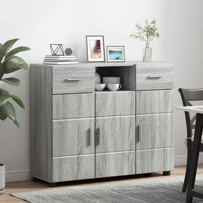 vidaXL Wooden Cabinet Grey Sonoma Engineered Wood