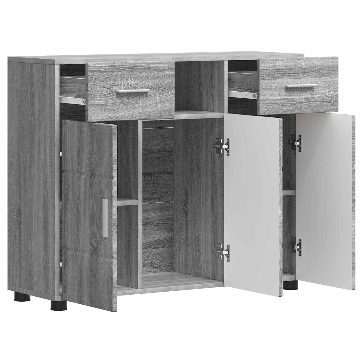 vidaXL Wooden Cabinet Grey Sonoma Engineered Wood