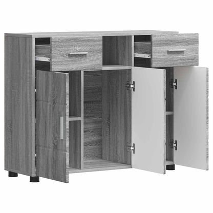 vidaXL Wooden Cabinet Grey Sonoma Engineered Wood