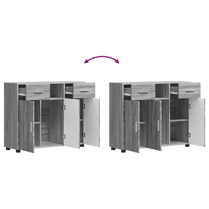 vidaXL Wooden Cabinet Grey Sonoma Engineered Wood
