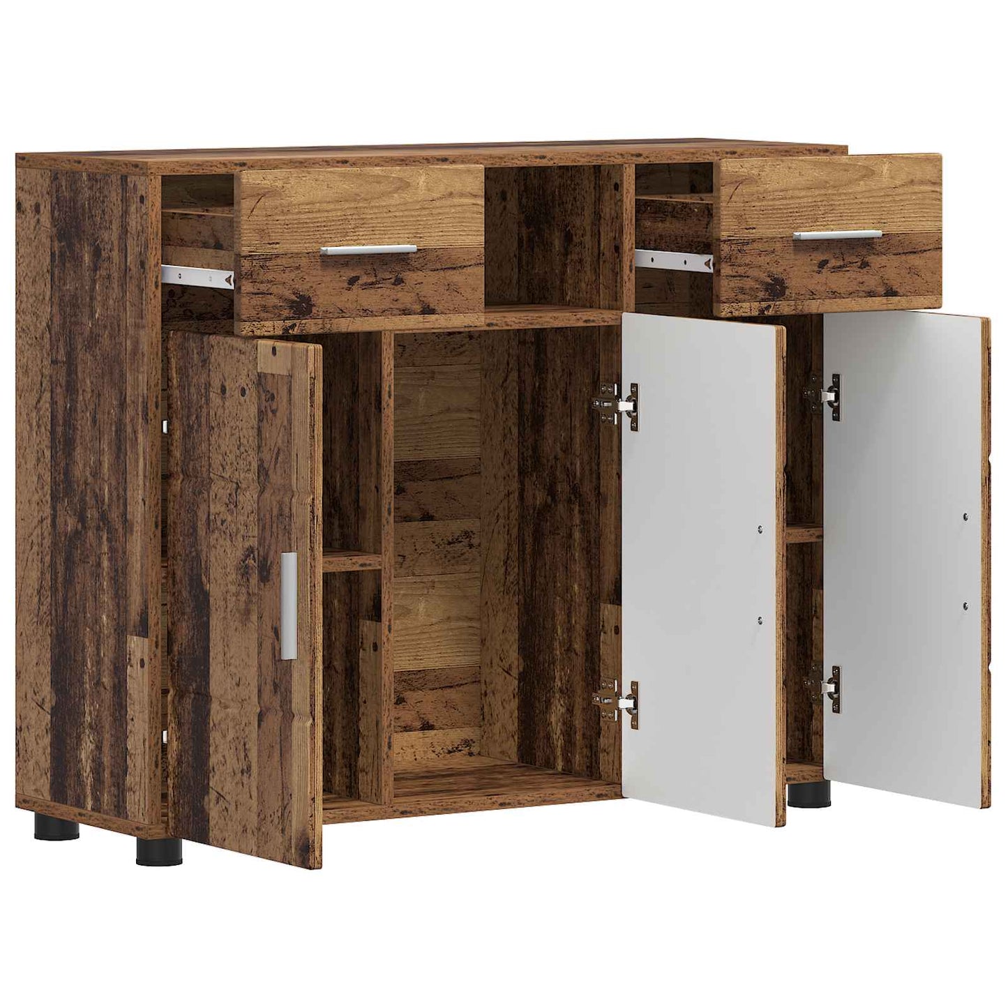 vidaXL Wooden Cabinet Old Wood 88.5 x 30.5 x 73 cm Engineered Wood