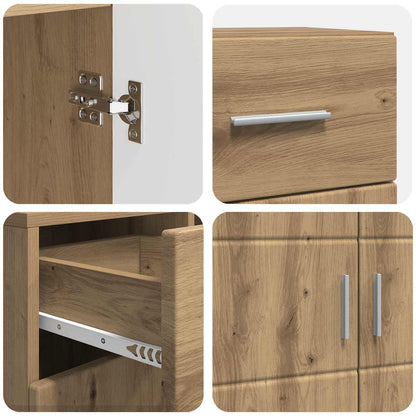 vidaXL Wooden Cabinet Artisan Oak Engineered Wood