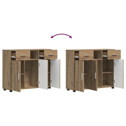 vidaXL Wooden Cabinet Artisan Oak Engineered Wood