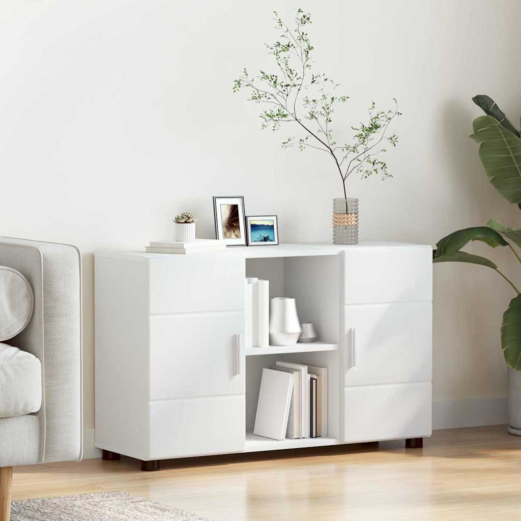 vidaXL Sideboard FLORIN 88.5 x 30.5 x 55.5 cm White Engineered Wood