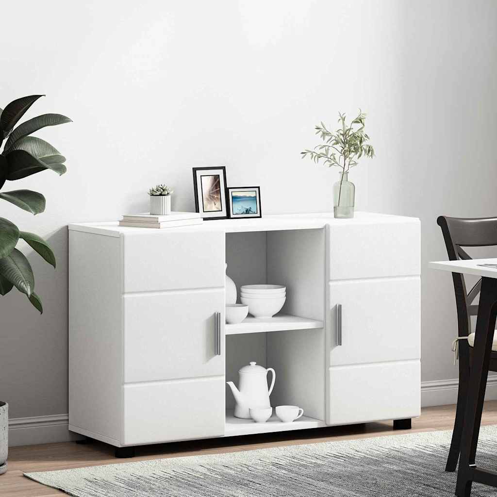 vidaXL Sideboard FLORIN 88.5 x 30.5 x 55.5 cm White Engineered Wood