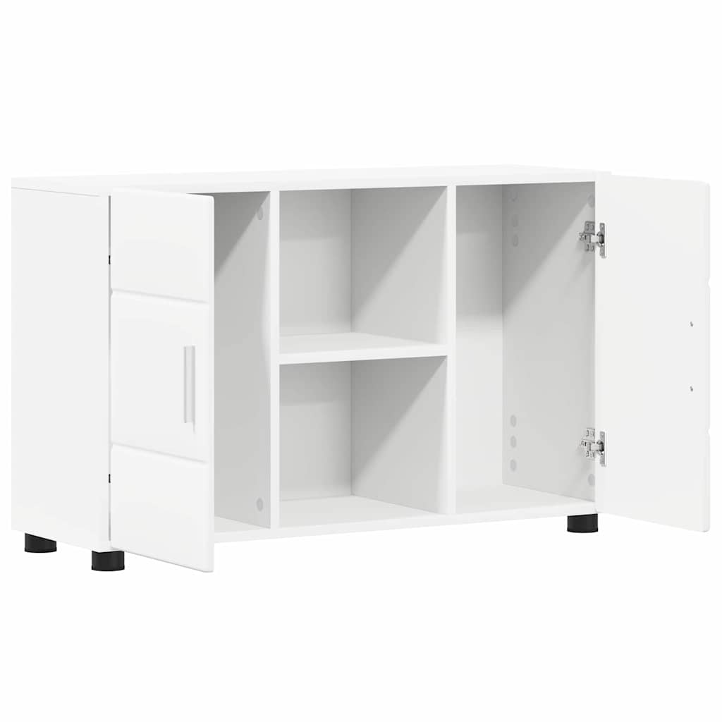 vidaXL Sideboard FLORIN 88.5 x 30.5 x 55.5 cm White Engineered Wood