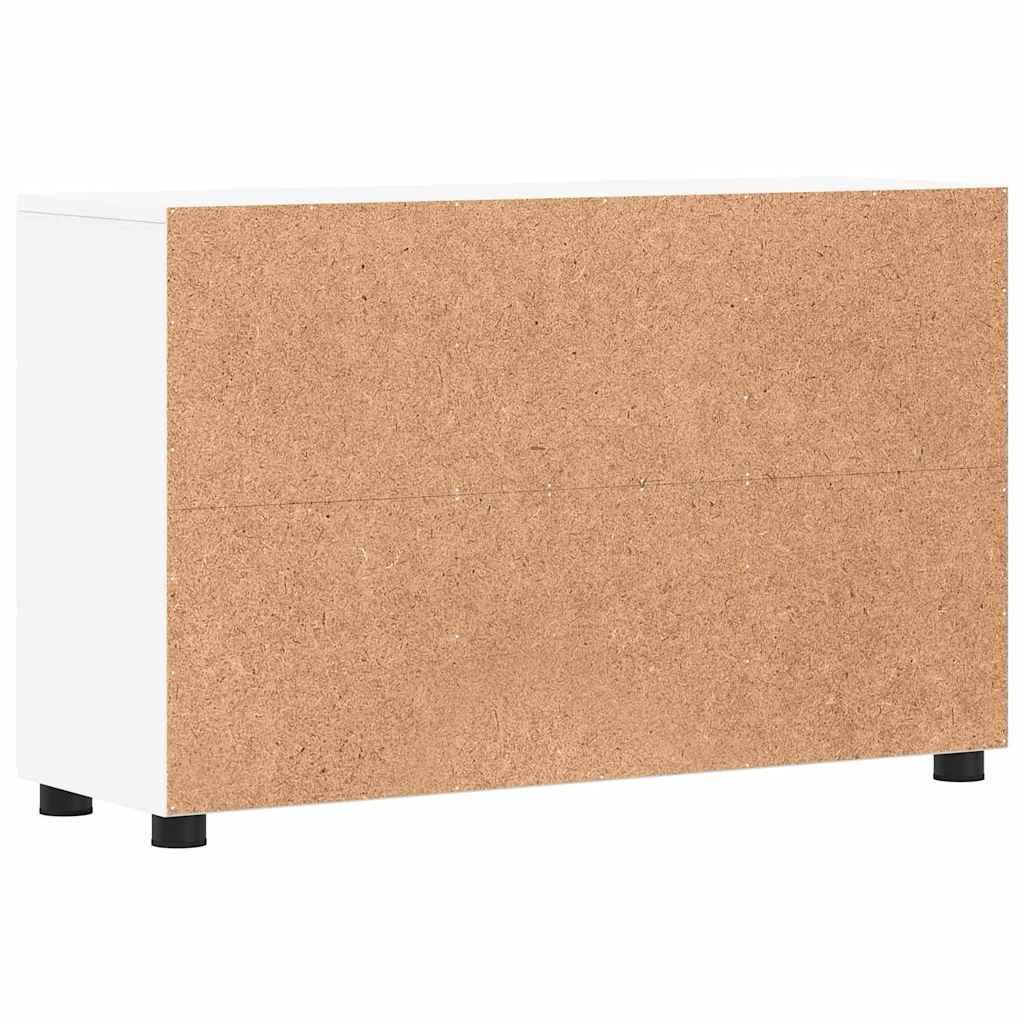 vidaXL Sideboard FLORIN 88.5 x 30.5 x 55.5 cm White Engineered Wood