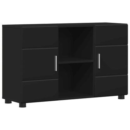 vidaXL Sideboard FLORIN 88.5 x 30.5 x 55.5 cm Black Engineered Wood