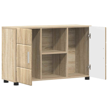 vidaXL Sideboard FLORIN 88.5 x 30.5 x 55.5 cm Sonoma Oak