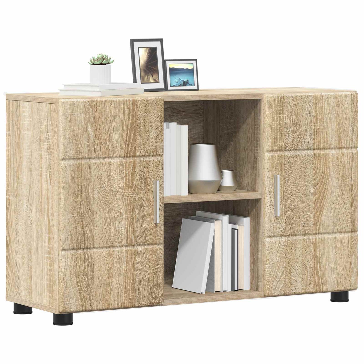 vidaXL Sideboard FLORIN 88.5 x 30.5 x 55.5 cm Sonoma Oak