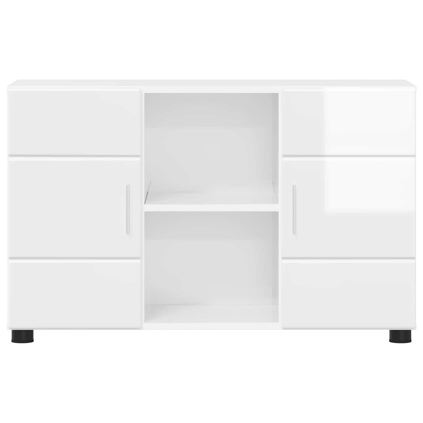 vidaXL Sideboard FLORIN High Gloss White 88.5 x 30.5 x 55.5 cm