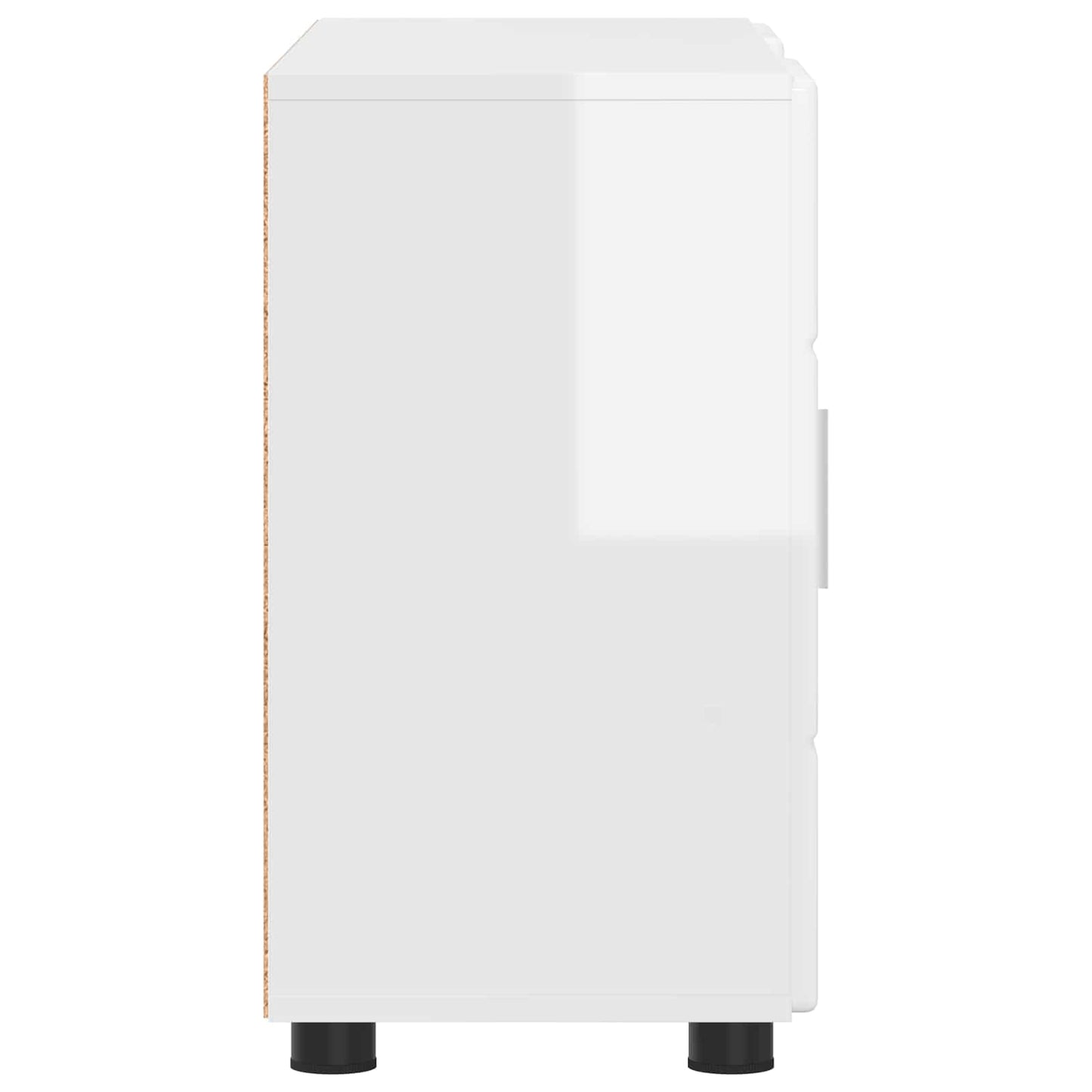vidaXL Sideboard FLORIN High Gloss White 88.5 x 30.5 x 55.5 cm