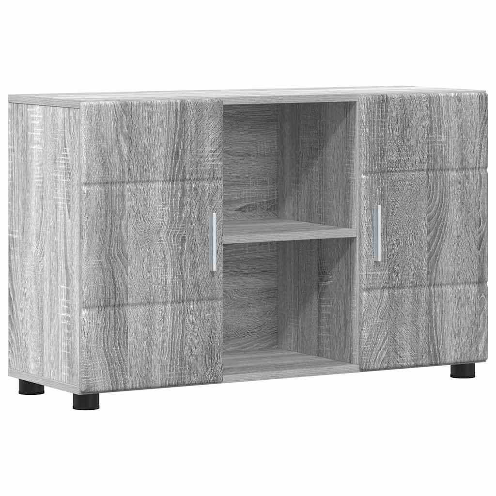 vidaXL Sideboard FLORIN 88.5 x 30.5 x 55.5 cm Grey Sonoma