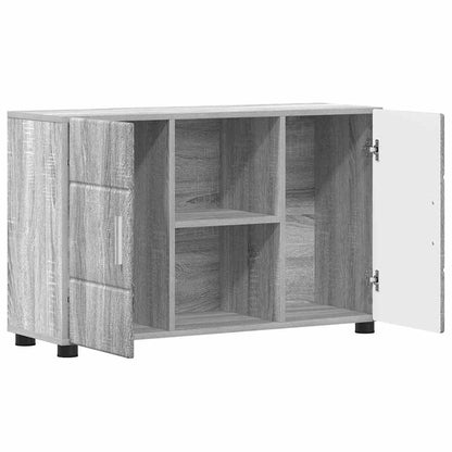 vidaXL Sideboard FLORIN 88.5 x 30.5 x 55.5 cm Grey Sonoma