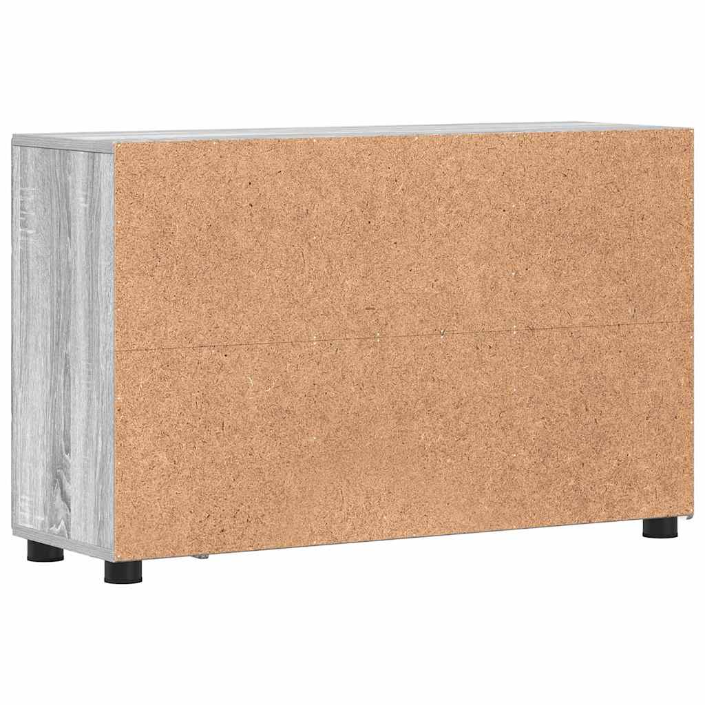 vidaXL Sideboard FLORIN 88.5 x 30.5 x 55.5 cm Grey Sonoma