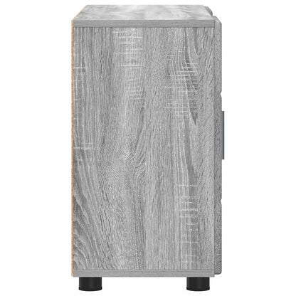 vidaXL Sideboard FLORIN 88.5 x 30.5 x 55.5 cm Grey Sonoma