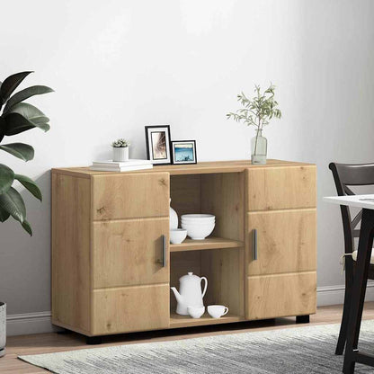 vidaXL Sideboard with Shelf FLORIN Artisan Oak 88.5 x 30.5 x 55.5 cm