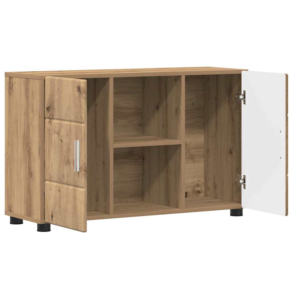 vidaXL Sideboard with Shelf FLORIN Artisan Oak 88.5 x 30.5 x 55.5 cm