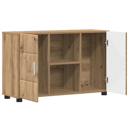 vidaXL Sideboard with Shelf FLORIN Artisan Oak 88.5 x 30.5 x 55.5 cm