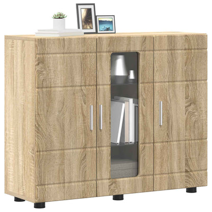 vidaXL Wooden Cabinet Sonoma Oak 88.5 x 30.5 x 73 cm Engineered Wood