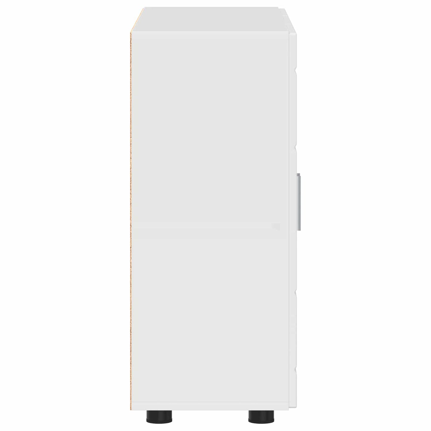 vidaXL Wooden Cabinet High Gloss White 88.5 x 30.5 x 73 cm
