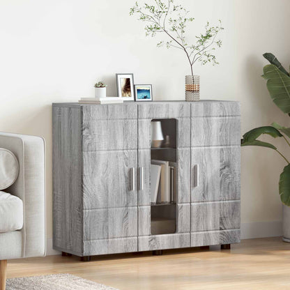 vidaXL Wooden Cabinet Grey Sonoma Engineered Wood